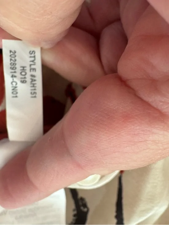 J. Crew Cream Silk Top with Red Poppy & Black Accents NWT - Picture 9 of 9